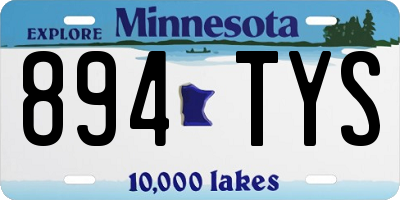 MN license plate 894TYS