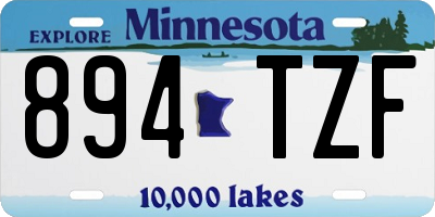 MN license plate 894TZF