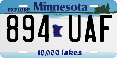 MN license plate 894UAF