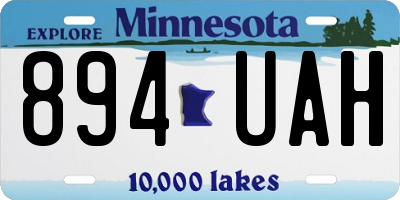 MN license plate 894UAH