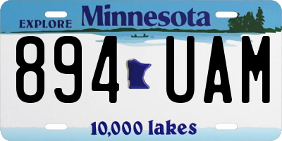 MN license plate 894UAM