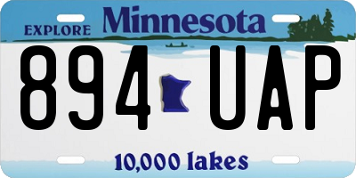 MN license plate 894UAP