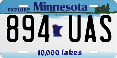 MN license plate 894UAS