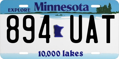 MN license plate 894UAT