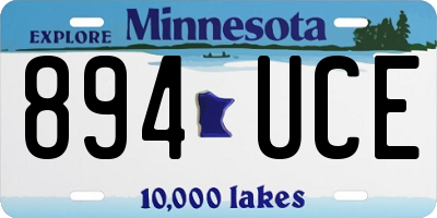 MN license plate 894UCE