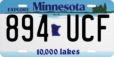 MN license plate 894UCF