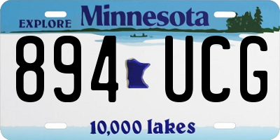 MN license plate 894UCG