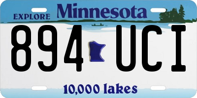 MN license plate 894UCI