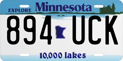MN license plate 894UCK