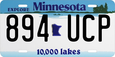 MN license plate 894UCP