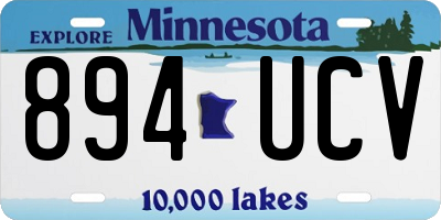 MN license plate 894UCV