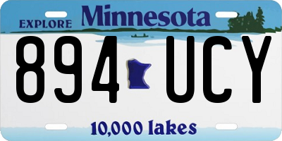 MN license plate 894UCY