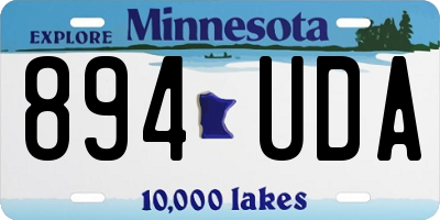 MN license plate 894UDA