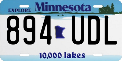 MN license plate 894UDL