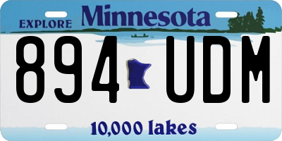 MN license plate 894UDM