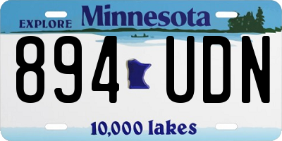 MN license plate 894UDN