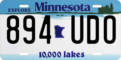 MN license plate 894UDO