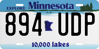 MN license plate 894UDP