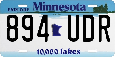 MN license plate 894UDR