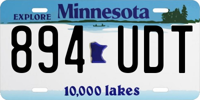 MN license plate 894UDT