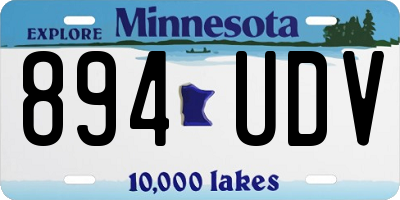 MN license plate 894UDV