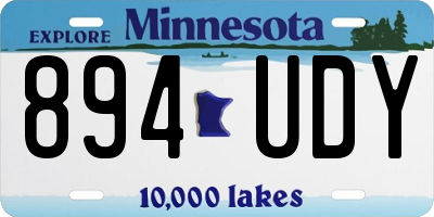 MN license plate 894UDY