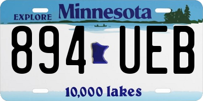 MN license plate 894UEB