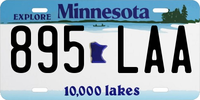 MN license plate 895LAA