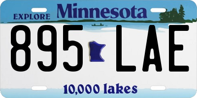 MN license plate 895LAE