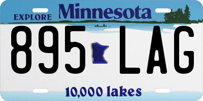 MN license plate 895LAG