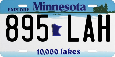 MN license plate 895LAH