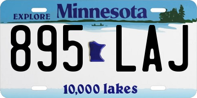 MN license plate 895LAJ