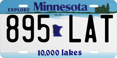 MN license plate 895LAT