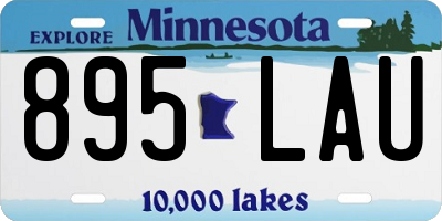 MN license plate 895LAU