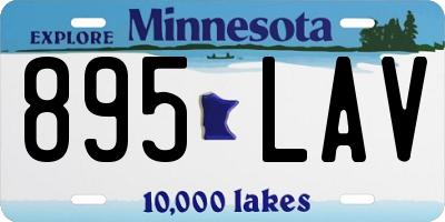 MN license plate 895LAV