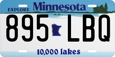 MN license plate 895LBQ