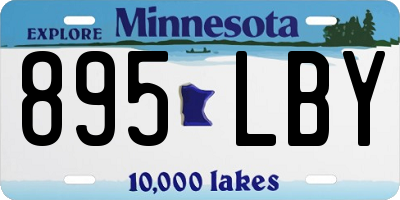 MN license plate 895LBY