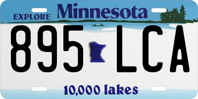 MN license plate 895LCA