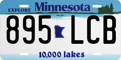 MN license plate 895LCB