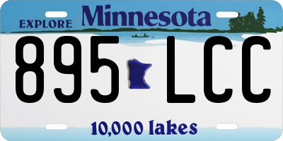 MN license plate 895LCC