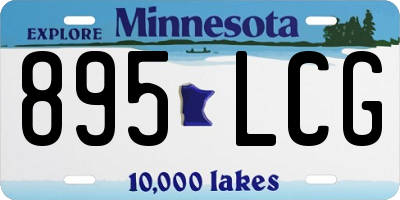 MN license plate 895LCG