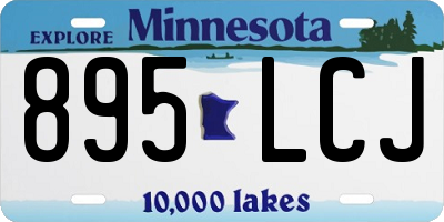 MN license plate 895LCJ