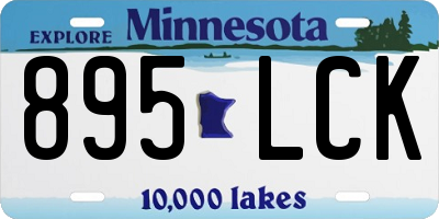MN license plate 895LCK