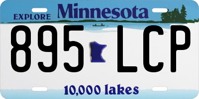 MN license plate 895LCP