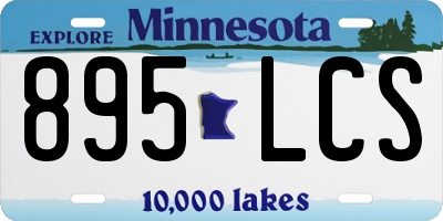 MN license plate 895LCS