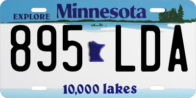 MN license plate 895LDA
