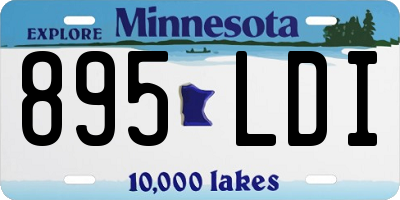 MN license plate 895LDI