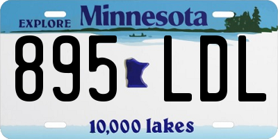 MN license plate 895LDL