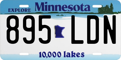 MN license plate 895LDN