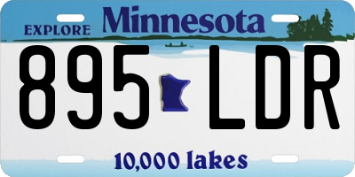 MN license plate 895LDR